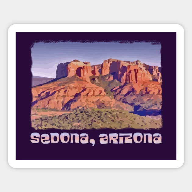 Sedona, Arizona colorful scenic southwest Magnet by jdunster